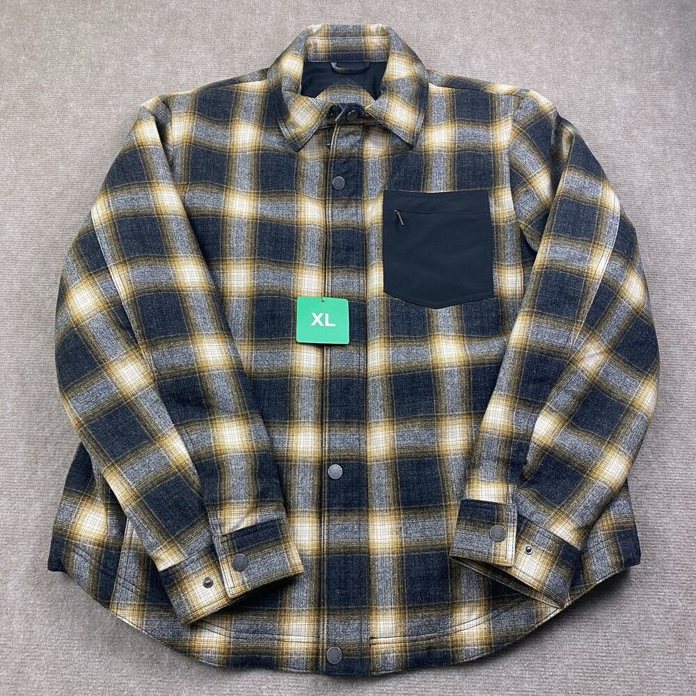 Pendleton Men’s Wool Blend Shirt Jacket Yellow, Size XL